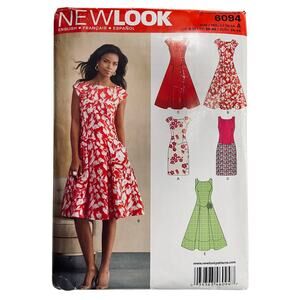 New Look 6094 Sewing Pattern by Simplicity Misses' Dress Size 8-18 Uncut